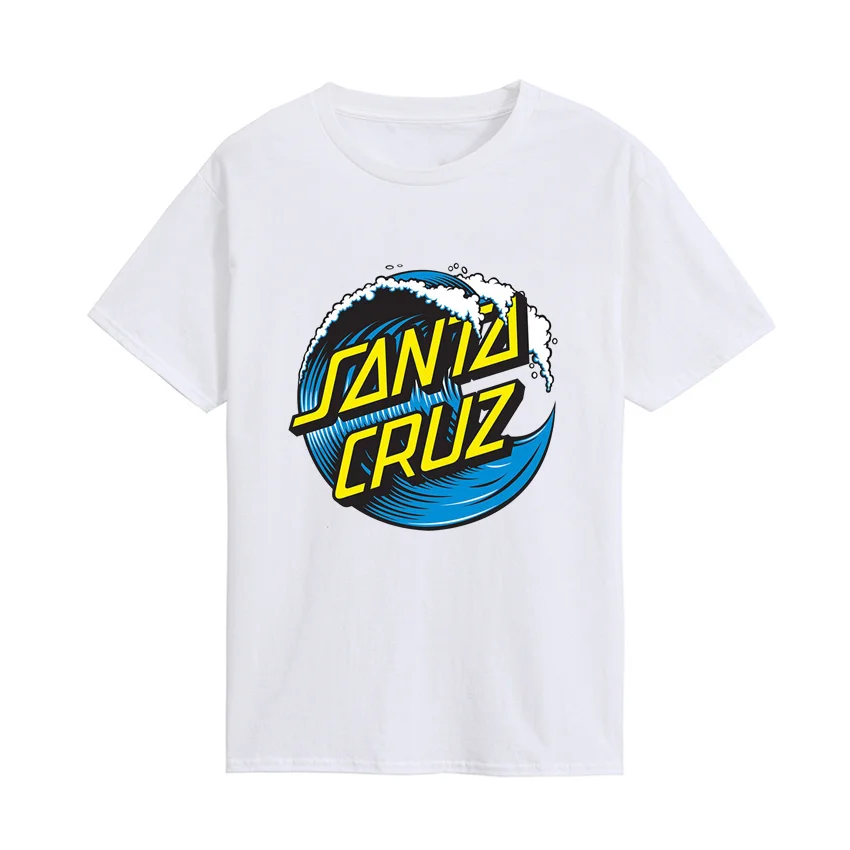 Новая футболка с принтом Санта-Клауса Повседневная летняя хлопковая Футболка