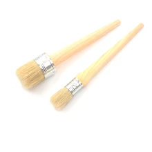 Ручка круглая щетина Мел масляная краска ing восковые щетки 1 шт 185 мм Длинная Круглая щетина Мел 25 мм деревянный