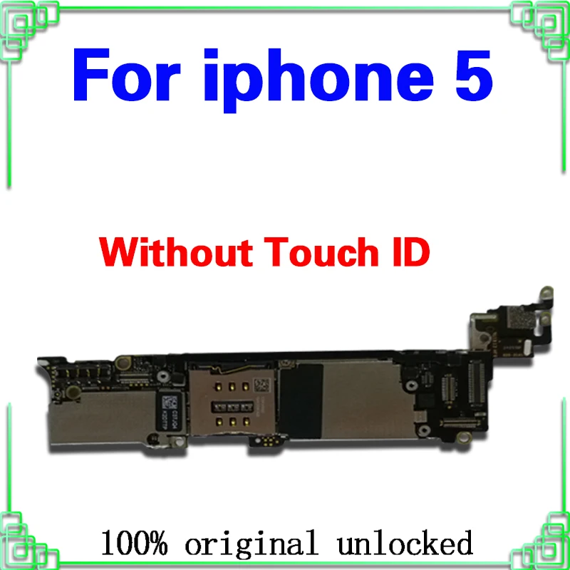 С полной разблокировкой для iphone 5 материнская плата, для iphone 5 5g логическая плата с системой IOS, 16 ГБ/32 ГБ/64 ГБ