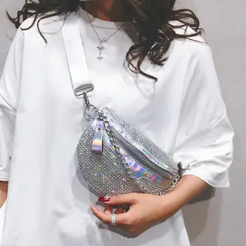 

Diamond Chain Tote bag 2020 Summer New High-quality PU Leather Women's Designer Handbag Small Shoulder Messenger Bag Chest bag