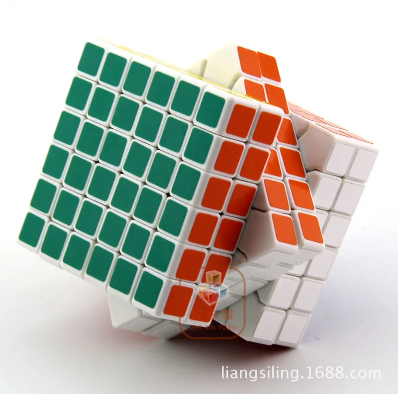 

[Kathrine Six Rubik's White] Kathrine Square 6-Order Magic Cube Shiny Side Adhesive Paper Profession Game Smooth
