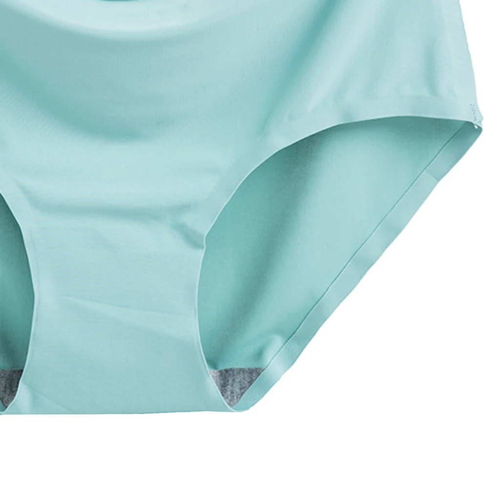 Women's Ice Silk Seamless Panty Hipster Underwear Stretch Bikini Lingerie