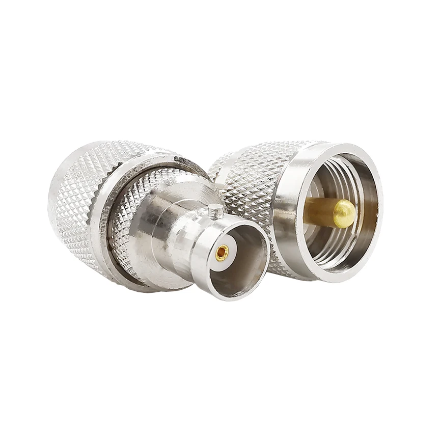 1 шт. UHF-BNC РЧ коннектор UHF PL259 PL-259 штекер BNC Женский разъем коаксиальный адаптер для