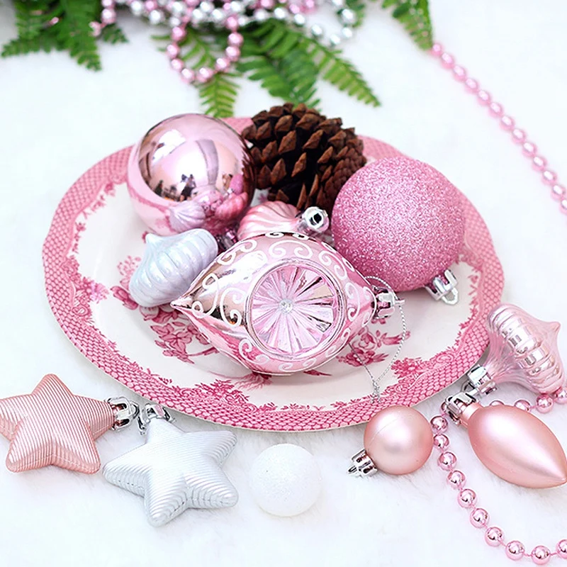 90Pcs Christmas Tree Decoration Simulation Christmas Decorative Pendant Christmas New Year Decorations for Home Decor