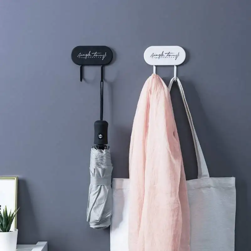 

1 pc Self-Adhesive Key Hook Household Wall Mounted Clothes Hat Hanger Rack Decorative Hook for home door