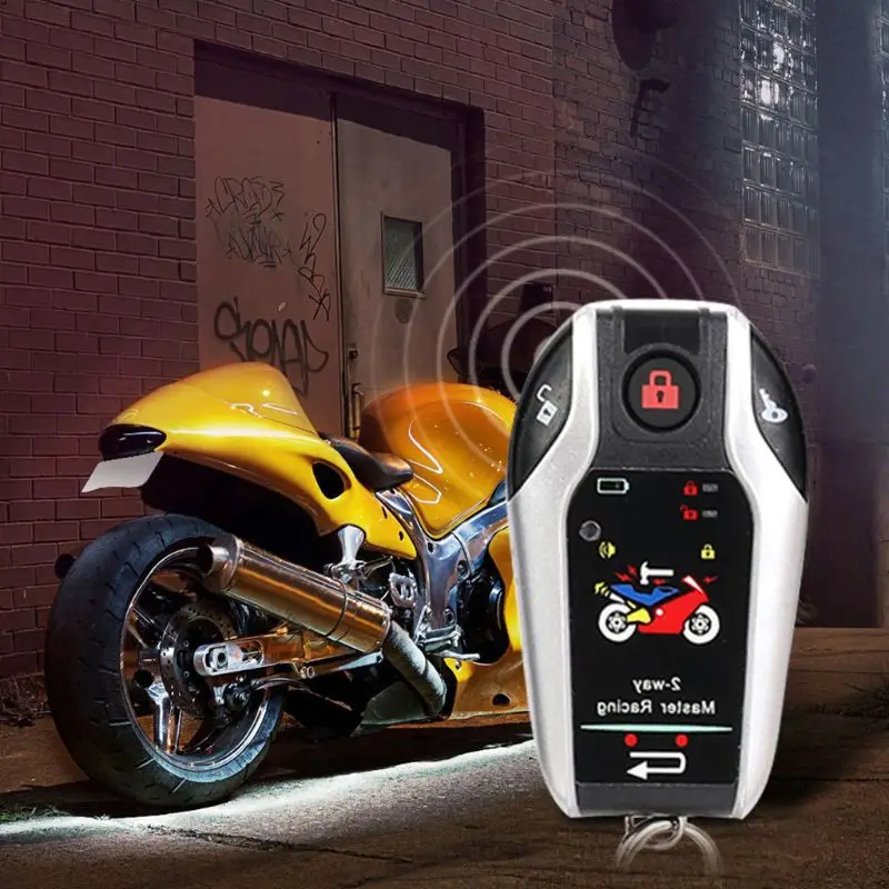 12V Two Way Motorcycle Alarm Anti-theft Security System With Microwave Sensor