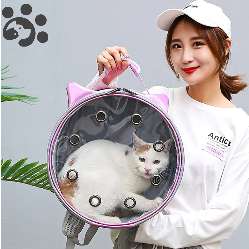 Pet Carrier for Cat Carrying Backpack for Cats Capsule Windows Bag Cats