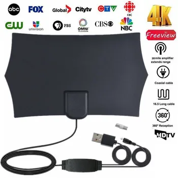 

Digital antenna for tv Indoor 2000 Miles clear HDTV Antenna dish With Amplifier Booster DVB-t2 satellite dish Signal Receiver