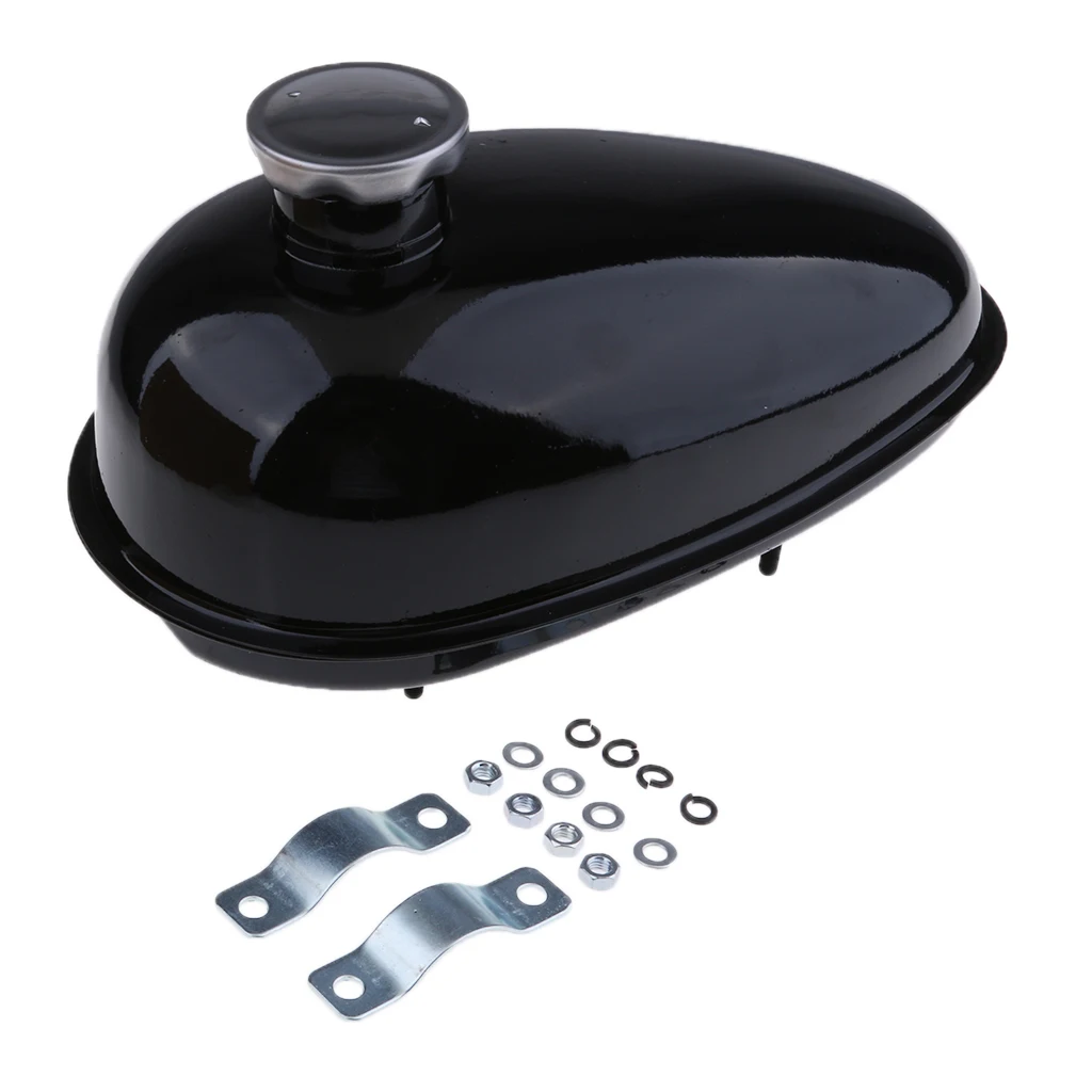 MOTORIZED  49CC 66CC 80CC METAL FUEL GAS TANK W/ CAP FILTER 3L