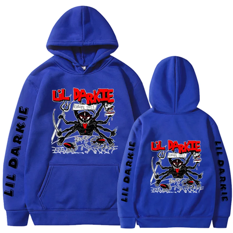 Hoodies Print brand LIL DARKIE Autumn Streetwear Men Women Fashion Oversized Sweatshirts Hoodie Tracksuits Unisex Clothing