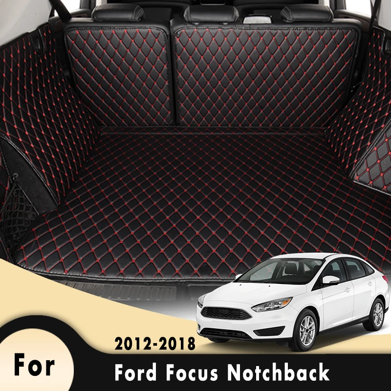 

Car Boot Mat Rear Trunk Liner Cargo Internal Accessories Mats For Ford Focus Notchback 2012 2013 2014 2015 2016 2017 2018