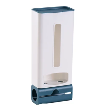 

Plastic Carrier Recycling Self Adhesive Home Kitchen Garbage Bag Storage Box Dispenser Holder Organizer Wall Mounted Detachable