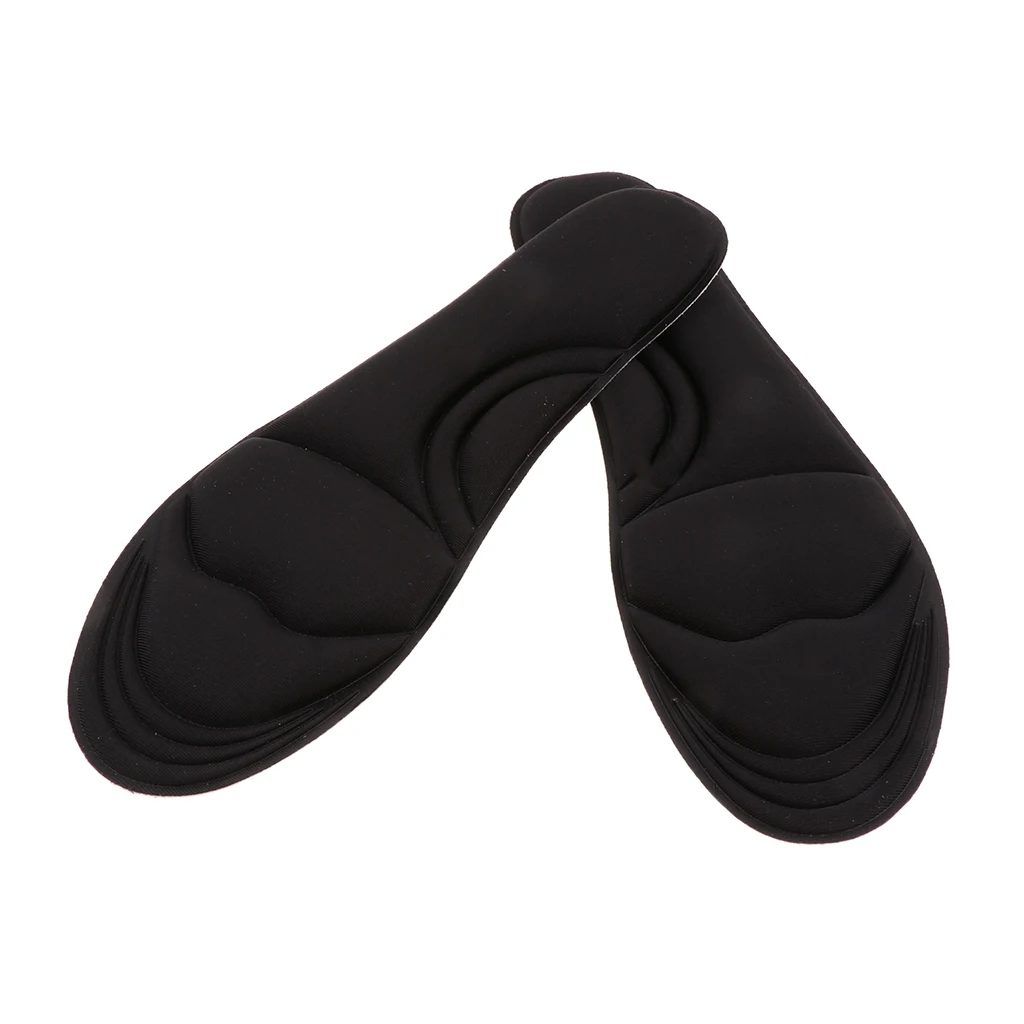1 Pair Elastic Shoe Insoles Memory Foam Unisex Insole Running Sports Insert Breathable Orthotic Pad Sweat Absorption Pads 