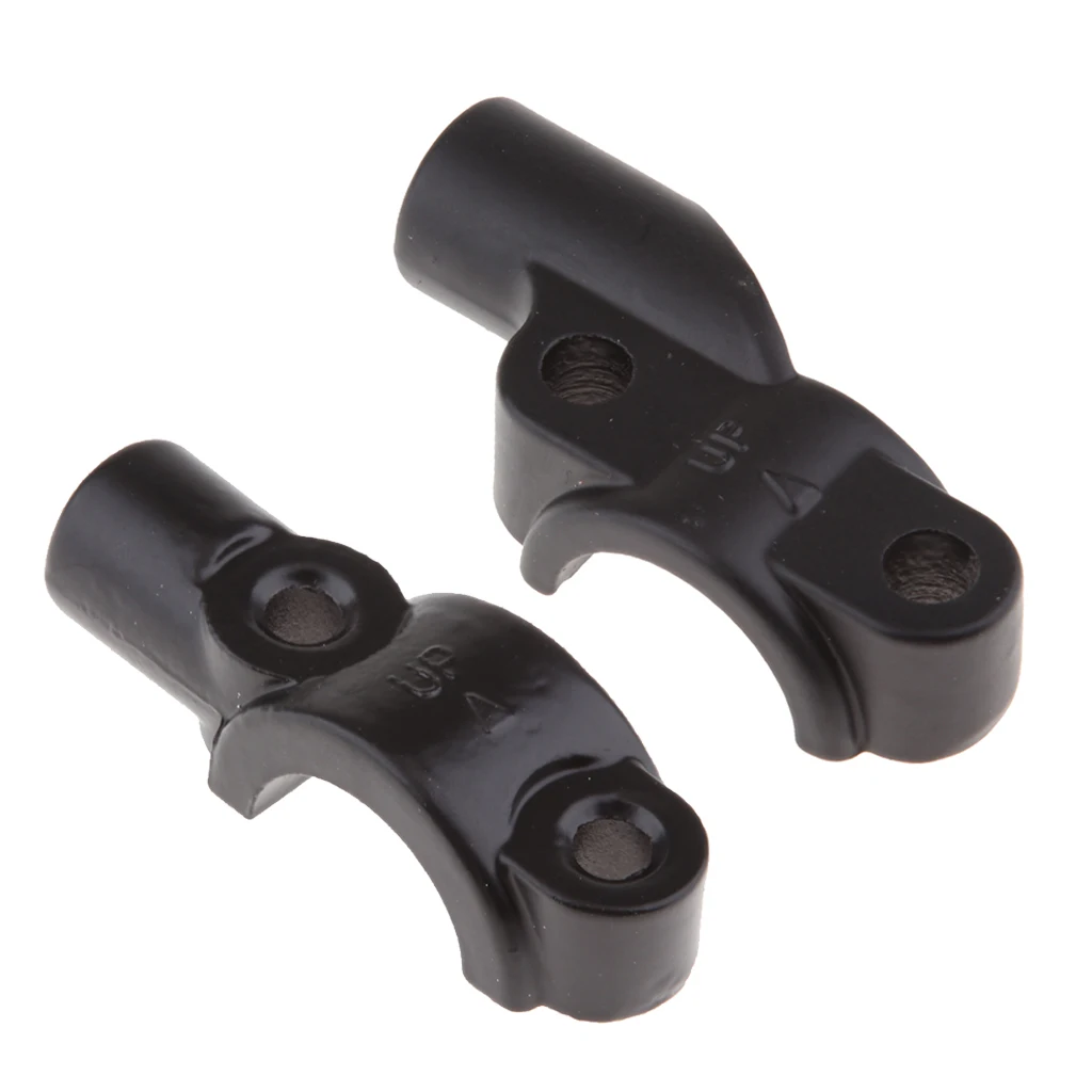 8mm 22mm Motorcycle Rear View Black Handle Bar End Side Rearview Mirrors