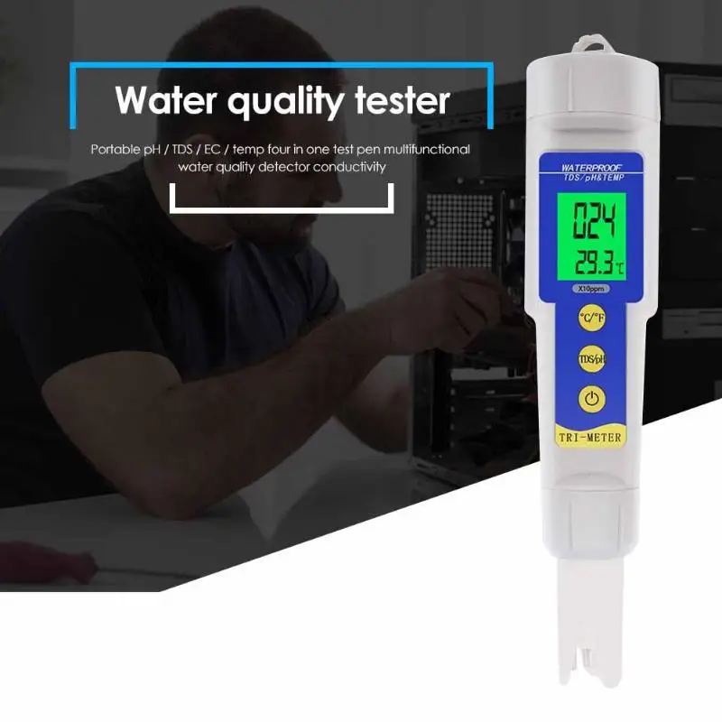 3 в 1 PH/TDS/Temp метр умелое производство Превосходное качество цифровой монитор качества воды тестер для аквариумов