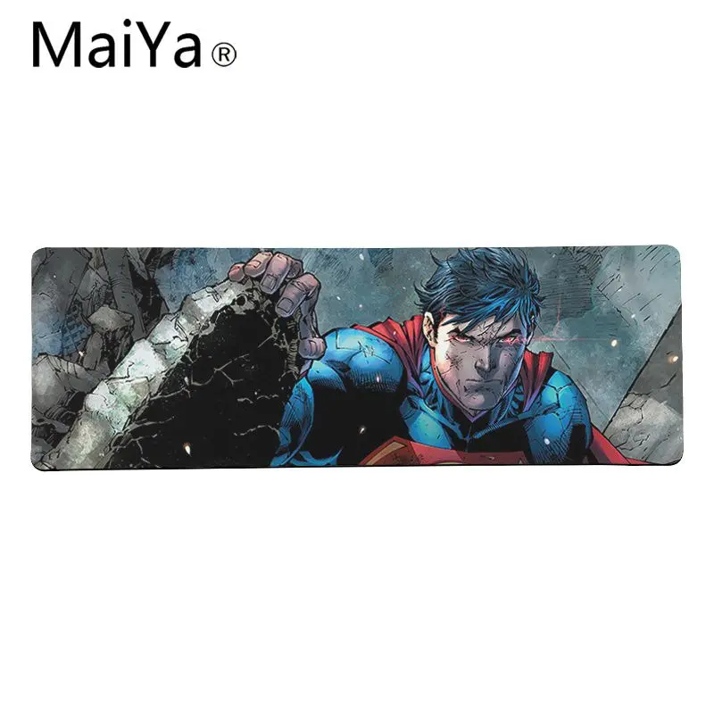 Maiya DC супергерой Супермен комический натуральный резиновый игровой коврик для мыши Настольный коврик большой коврик для мыши клавиатуры коврик