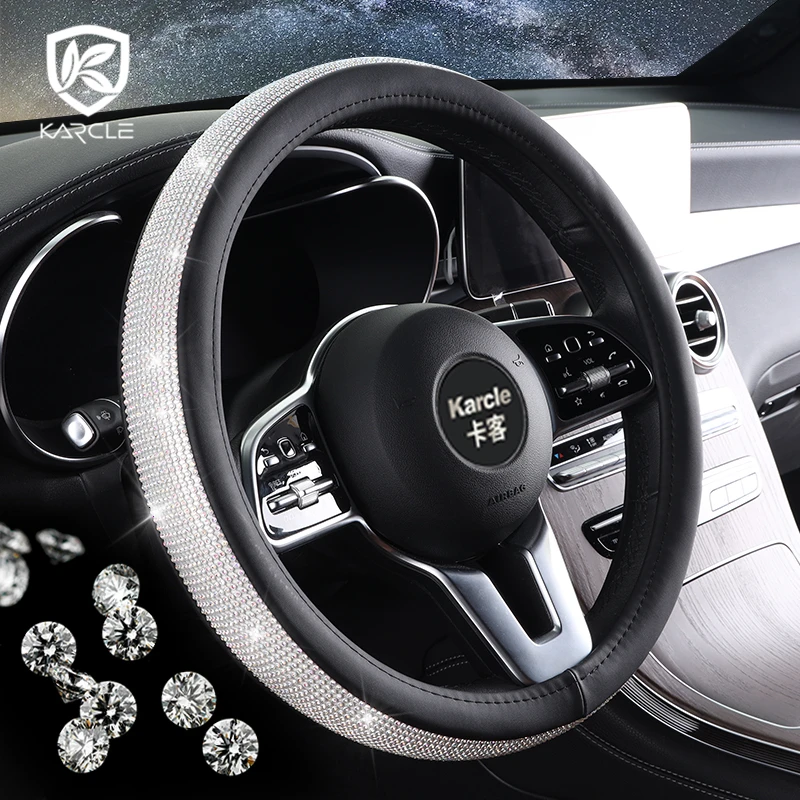 New Design Bling Diamond Car Steering Wheel Cover Crystal Glitter