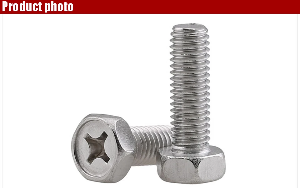 stainless steel external hexagon screw