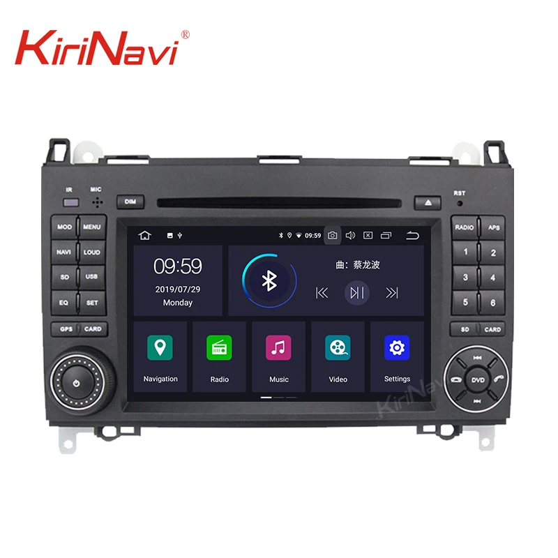 KiriNavi сенсорный экран 7 ''Android 9,0 автомобильный Радио навигатор для Mercedes Benz B200 CLK W203 S203 C180 C200 C209 W209 C208 W208