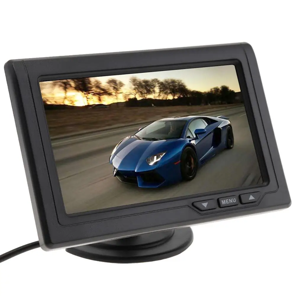 4.3 Cal kolor TFT LCD 480x272 Monitor z widokiem z tyłu samochodu pojazd Auto wyświetlacz tyłu samochodu Monitor cofania Parking dla kamery DVD VCD 4.3 Cal kolor TFT LCD 480x272 Monitor z widokiem z tyłu samochodu pojazd Auto wyświetlacz tyłu samochodu Monitor cofania Parking dla kamery DVD VCD