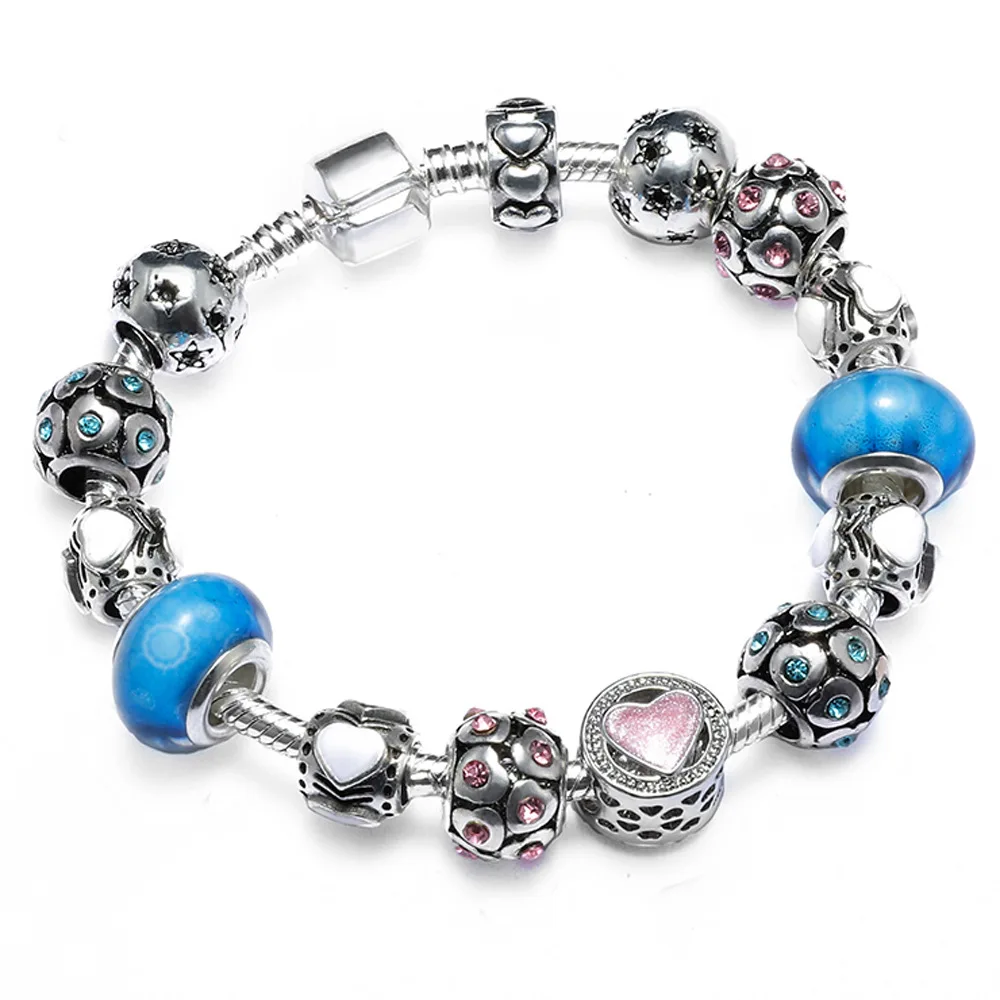 SCB81 DIY персиковый сердечник сверлильный браслет из бисера eBay