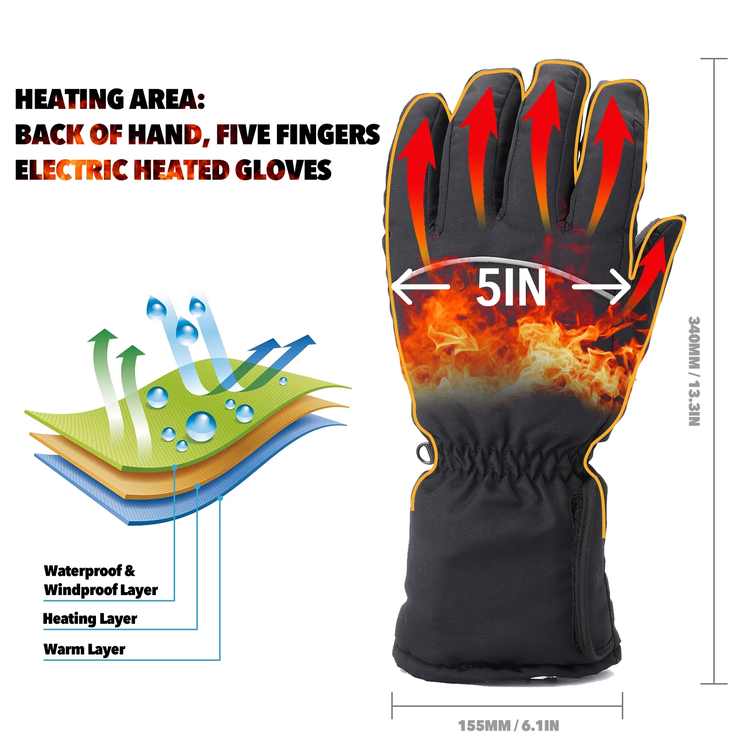 Мотоциклетные Перчатки Водонепроницаемые с подогревом Guantes Moto сенсорным экраном