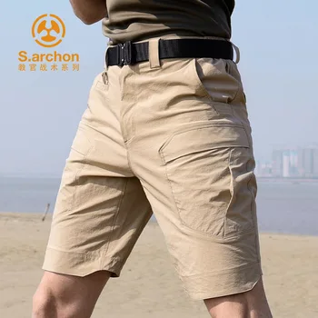 

Summer Outdoors quickdrying shorts pants Mountainskin Tactical Military Men Rip-stop Combat Army Militar Hiking Cargo short pant