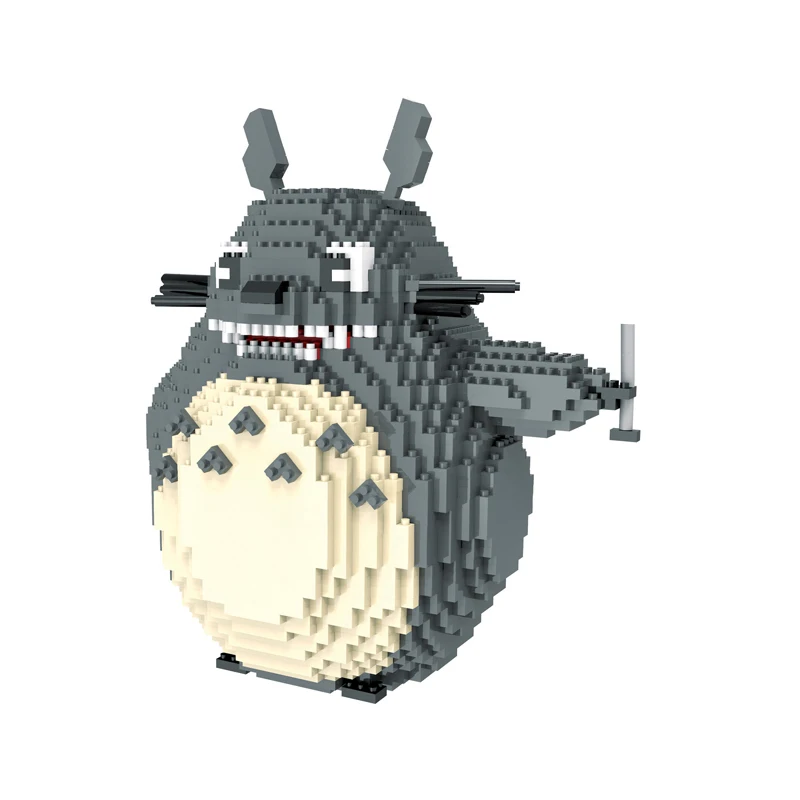 New Movies Series Toys Compatible Legoingzk Movies Mario Totoro No Face Man Building Blocks Birthday Gift for Children