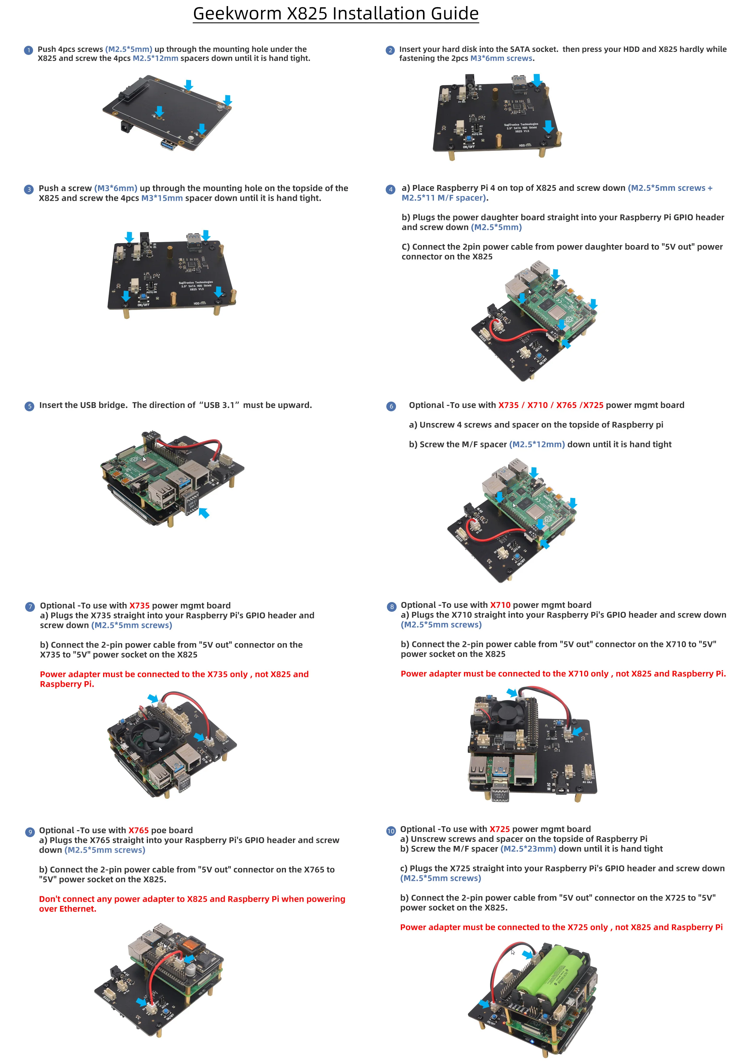 Raspberry Pi 4 Sata X825 2 5 Inch Sata Hdd Ssd Storage Expansion Board With Dc 5v 4a Power Adapter For Raspberry Pi 4 Model B Demo Board Aliexpress