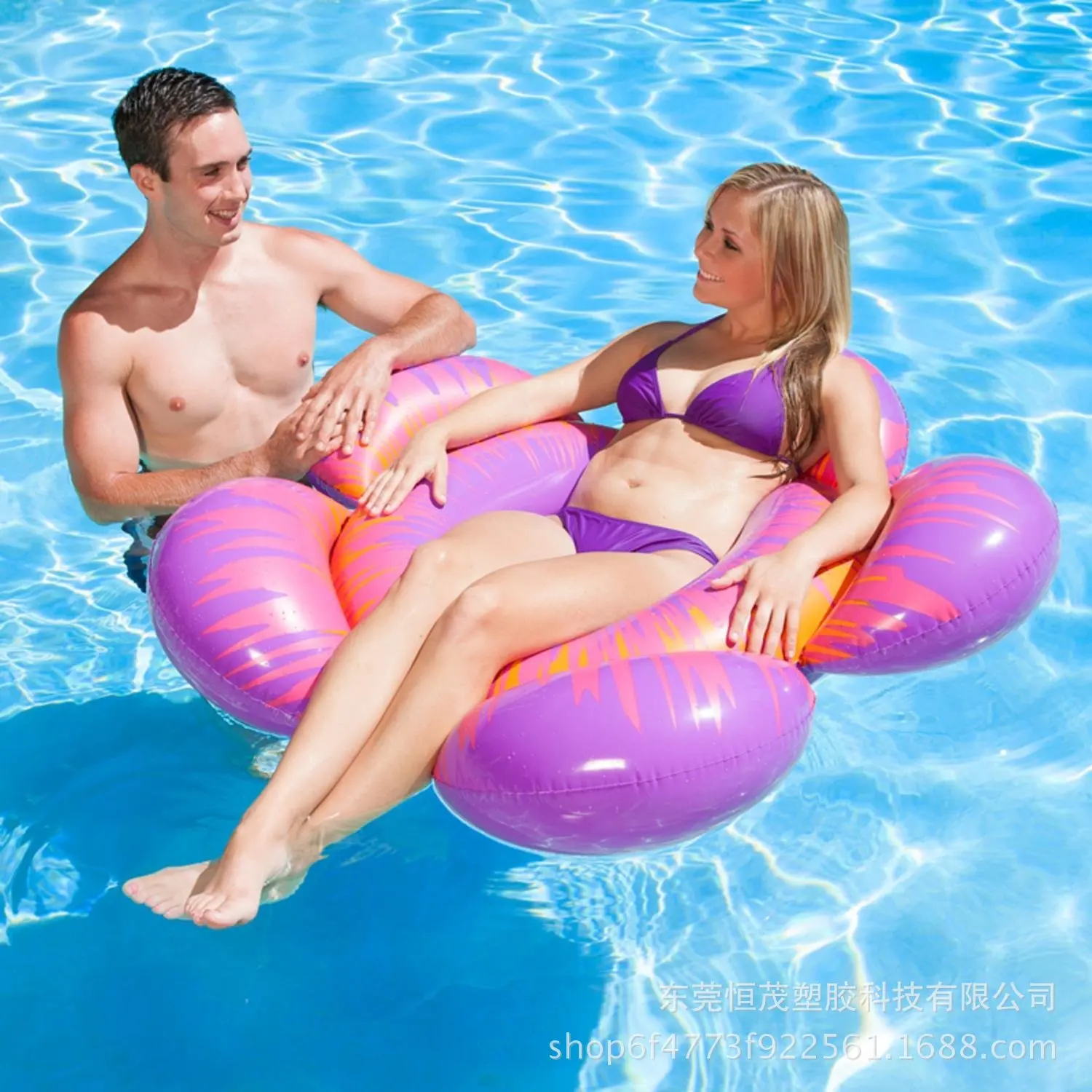 

Factory Wholesale Environmentally Friendly PVC Inflatable Flower Floating Row Five-pointed Star Floating Row Adult Inflatable Wa