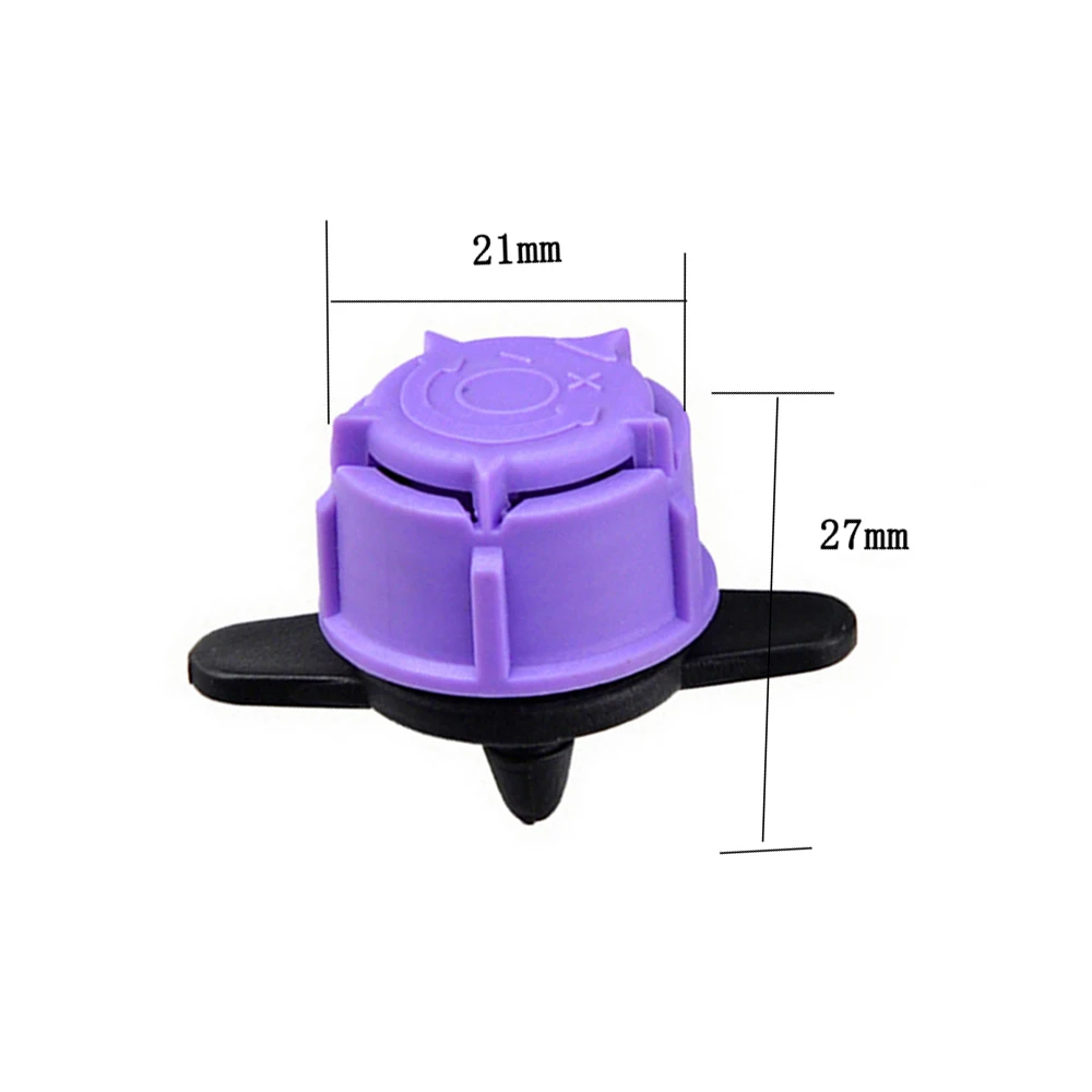 20pcs-pack Drip Irrigation Adjustable Dripper 1-120L/H 1/4 Inch Barbed Connector Sprinkler Micro Fittings connect 4/7mm IT144
