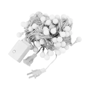 

New! IP64 10M 100LED LED Ball String Light Christmas Festival Lamp Decorative Garland Strings Lighting Ball Lights 110V US Plug