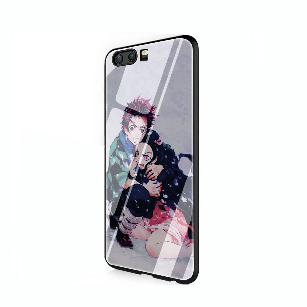 G8 Аниме Demon Slayer Kimetsu no Yaiba закаленное стекло чехол для телефона huawei mate P 10 20 30 Lite Pro Y9 Honor 8X 7A - Цвет: G8
