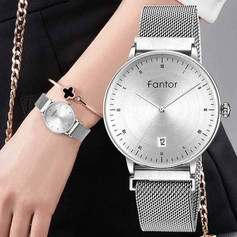 Fantor женские часы-браслет женские маленькие часы с сетчатым ремешком кварцевые наручные часы женские водонепроницаемые Роскошные брендовые модные часы