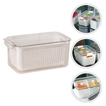 

1Pc Vegetable Crisper Refrigerator Crisper Food Storage Containers Fruit Storage Boxes for Fruit Household Food Refrigerator