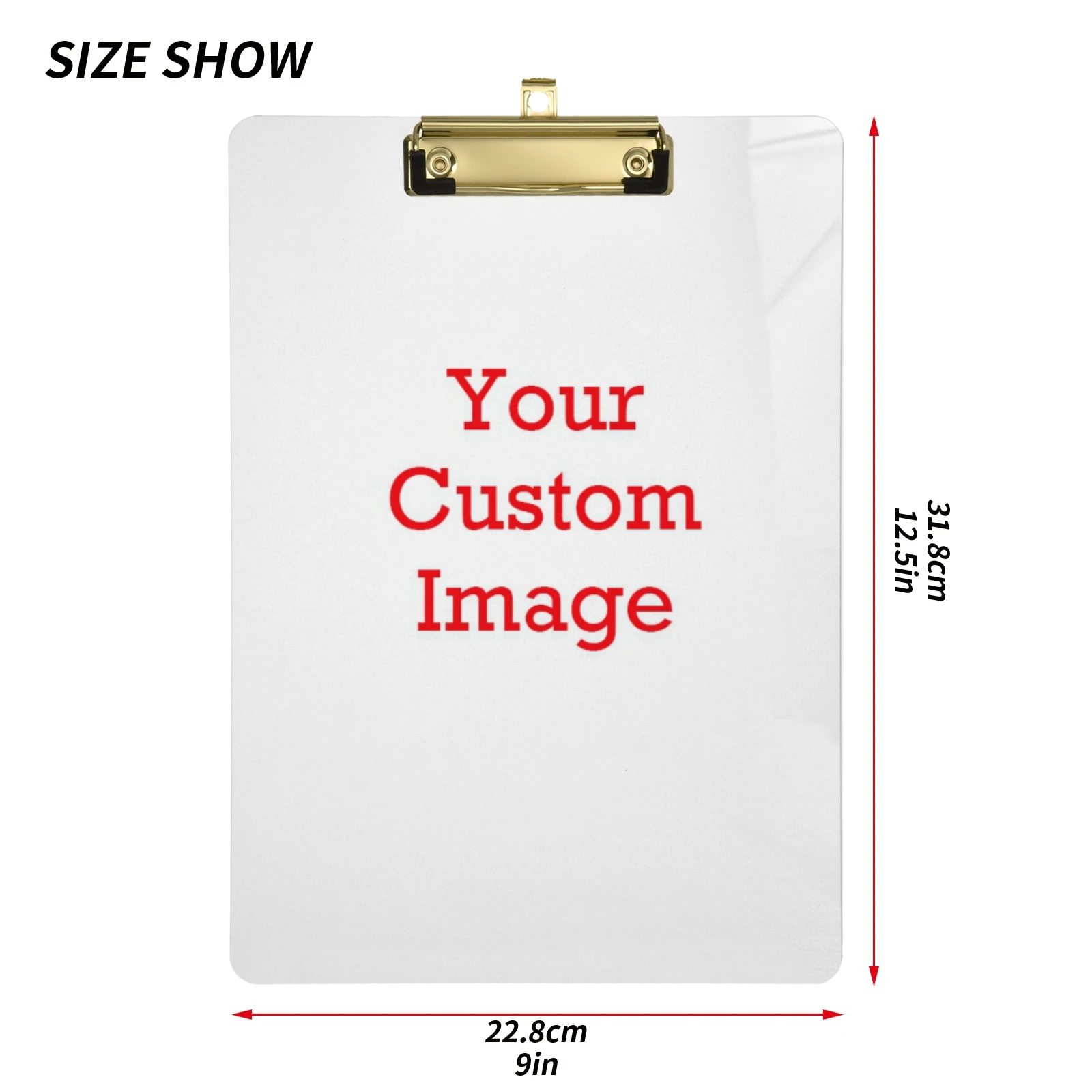 New Custom Pattern Series Writing Board Clip Kids Stationery A4 Paper Acrylic Pad Splint Transparent Clipboard School Supplies 2