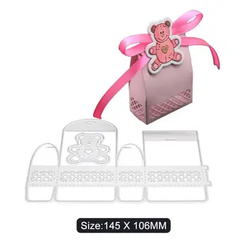 

Candy Box 3D Metal Cutting Dies Stencil Scrapbooking DIY Album Stamp Paper Card