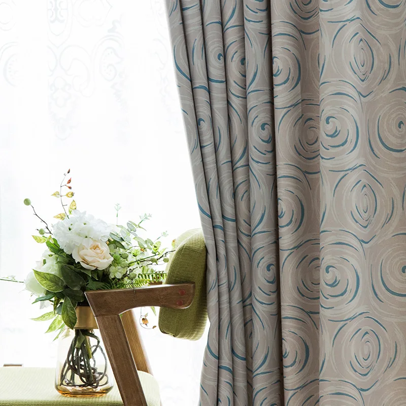 

Curtain Cloth Modern Simple Double-sided Grinding Shading Cloth Curtains for Living Room and Bedroom