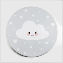 Мультфильм полярный медведь серый облако кошка коврик с Фламинго спальня ковры гостиная круглая подвесная корзина коврик для детской комнаты