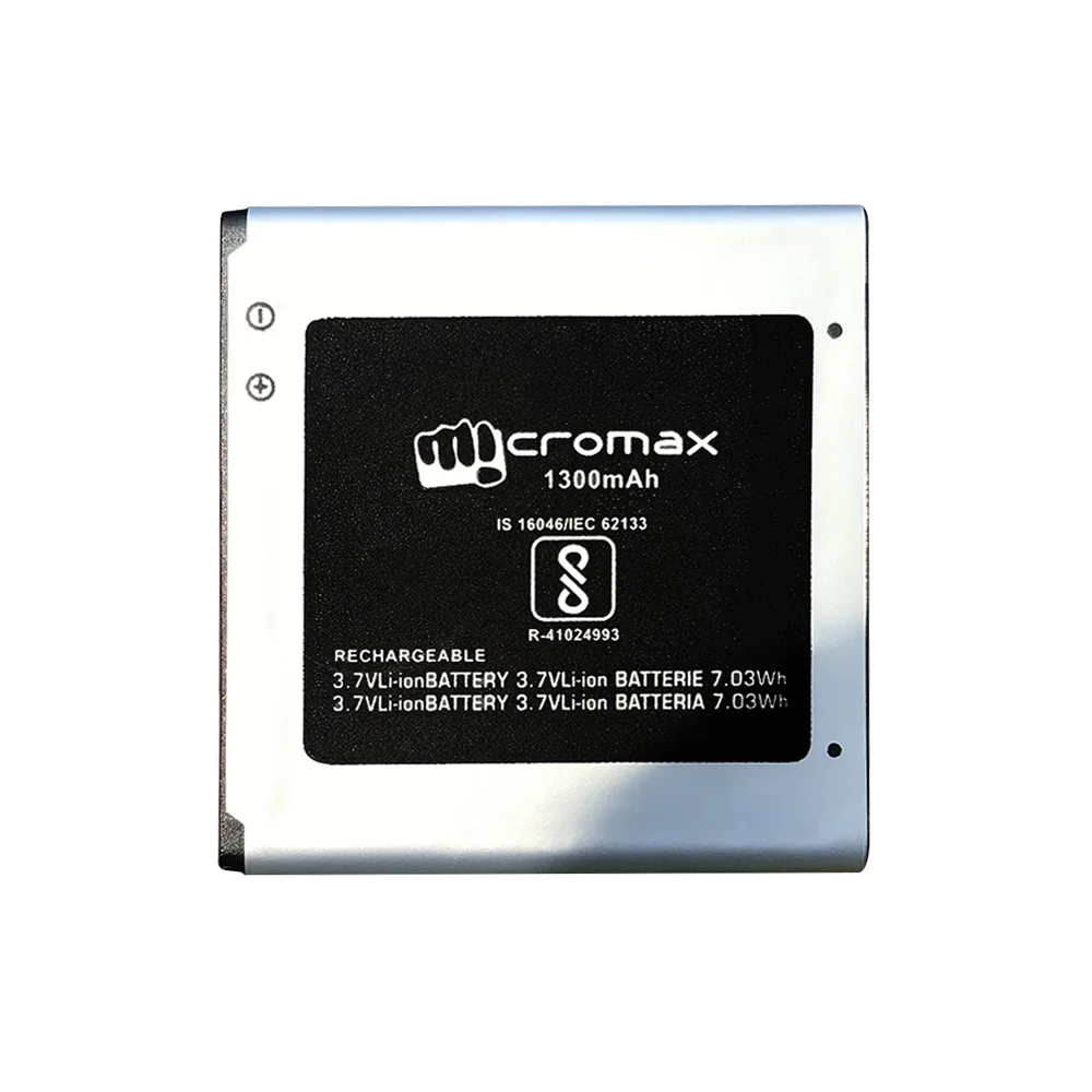Новая батарея 1300mAh Q402 для сотового телефона Micromax Bharat 2 Q402 ACBIR16M04