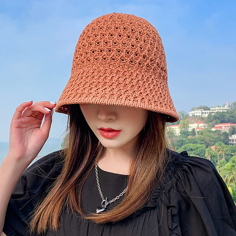 Handmade Crochet Floppy Top Summer Hats 