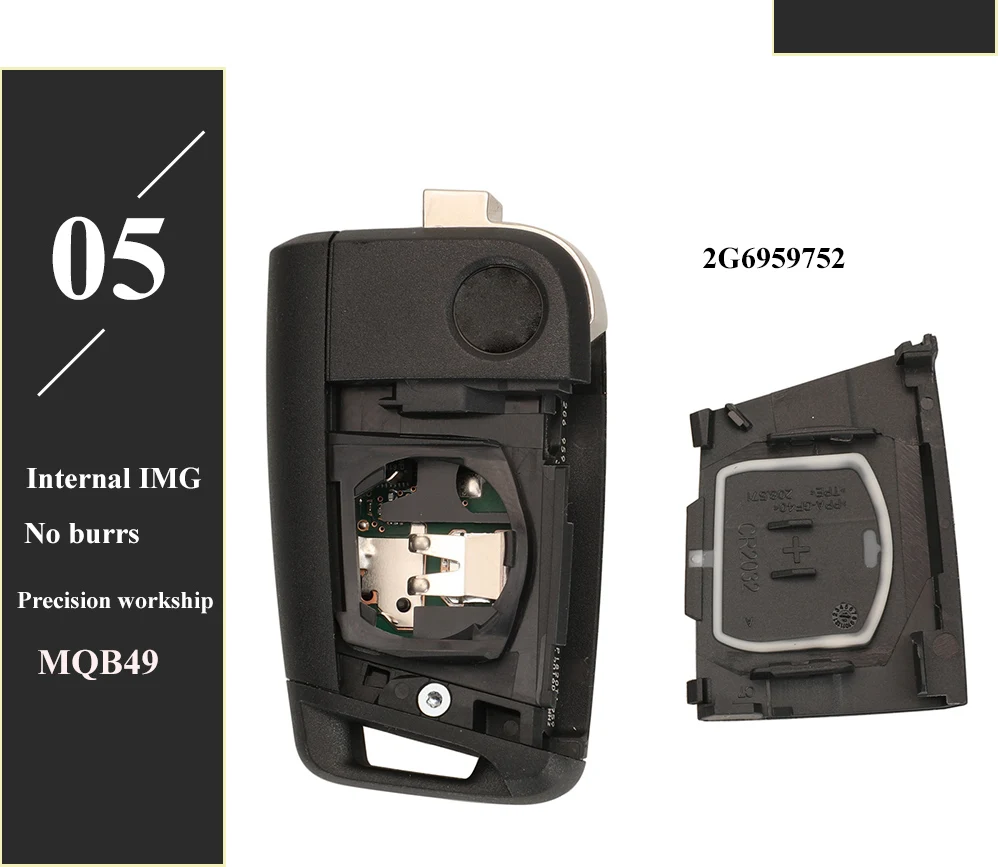 Chiave/Telecomando Per Volkswagen T Cross Polo 2019 Skoda Golf Seat 2g6959752 /2g6959752d 3bt Keyless Fob - Oem 433mhz 5c/mqb49 Volkswagen - H959db49738214647ae7dd9a8333b237ae