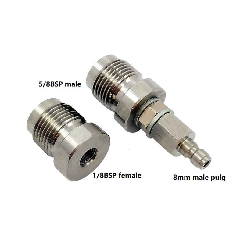 DIN 232& 300 бар 5/8BSP на 1/8BSP переходник для фитинга для PCP пневматическое оружие зарядки