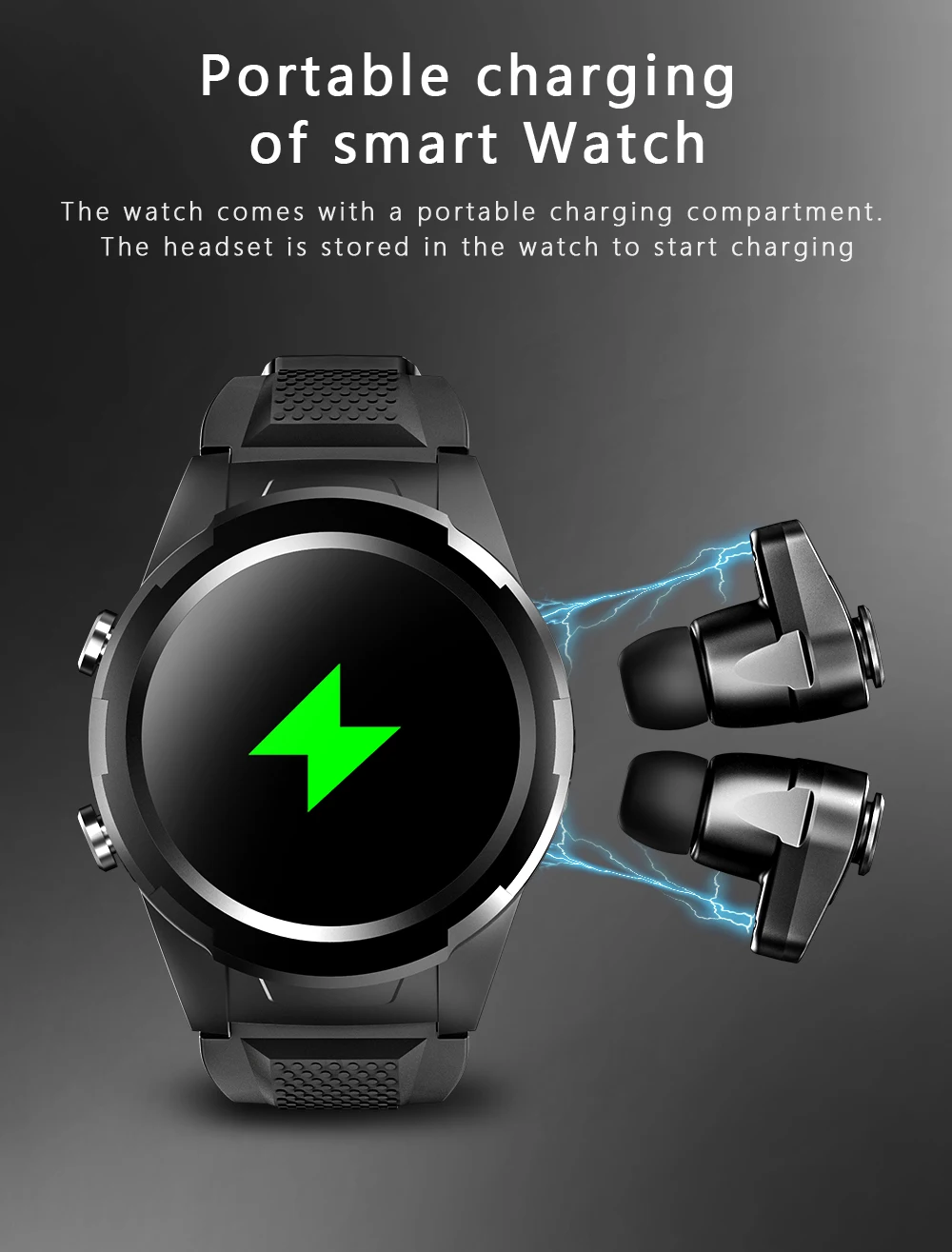 F6 ��� ����� TWS ���� 2 in 1 ����Ʈ ��ġ �ɹڼ� ���� �ǰ� �ǽð� ������ Smartwatch