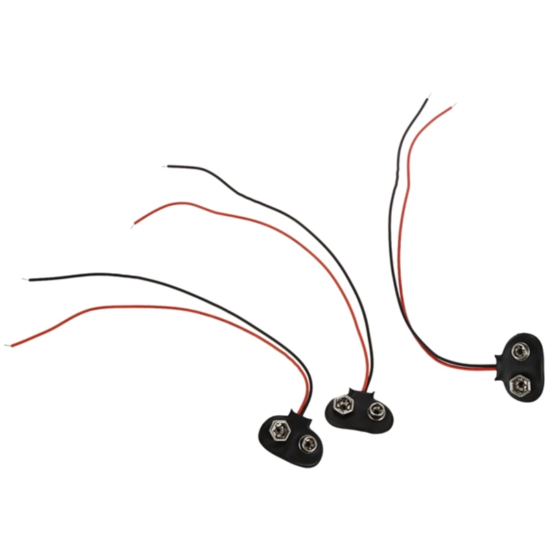 

Power consumption 12cm cable 9V battery terminal connection holder 3 pieces