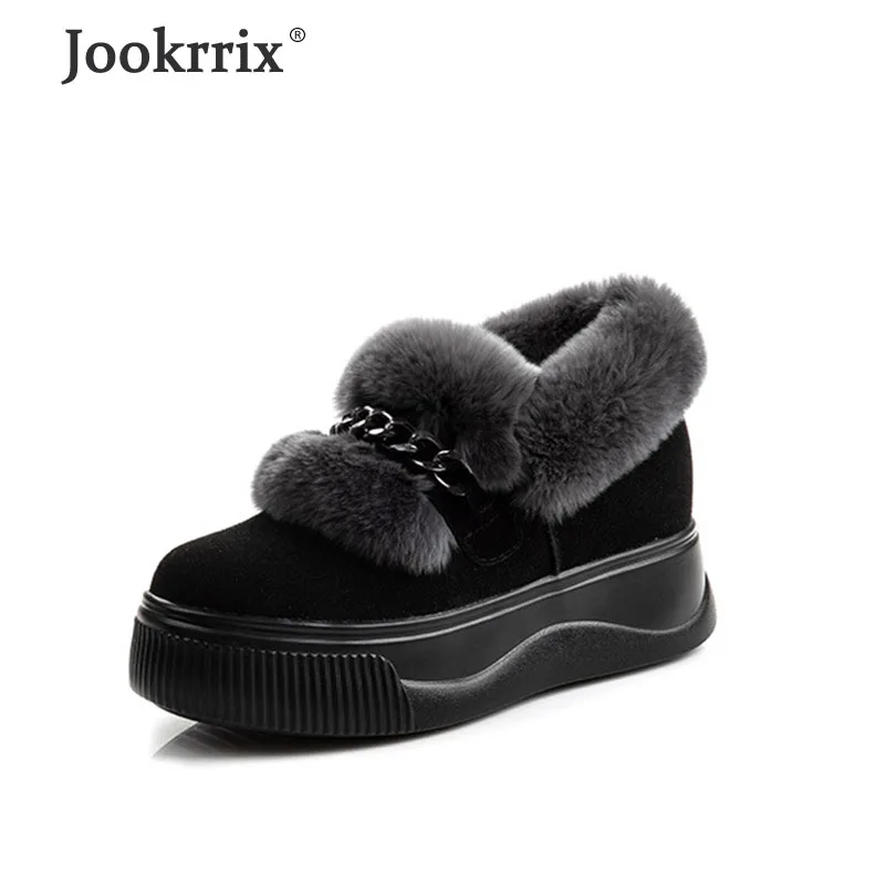 Jookrrix 2019 Женская обувь из натуральной кожи модная на резиновой подошве в