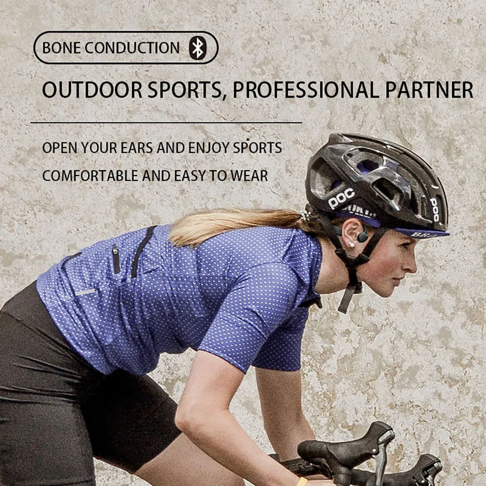 For Xiaomi Huawei Samsung tws Bluetooth Earphone Wireless Bone Conduction Headphones Sports HIFI Stereo Earbud With Microphone