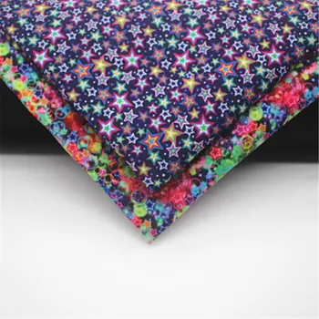 

45*140cm Patchwork star pattern print polyester cotton fabric for Sewing Dress Cloth Making DIY Cushion Cover 351