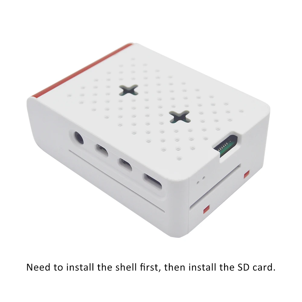 Чехол для Raspberry pi 4B новый защитный чехол с антибликовым охлаждающим вентилятором