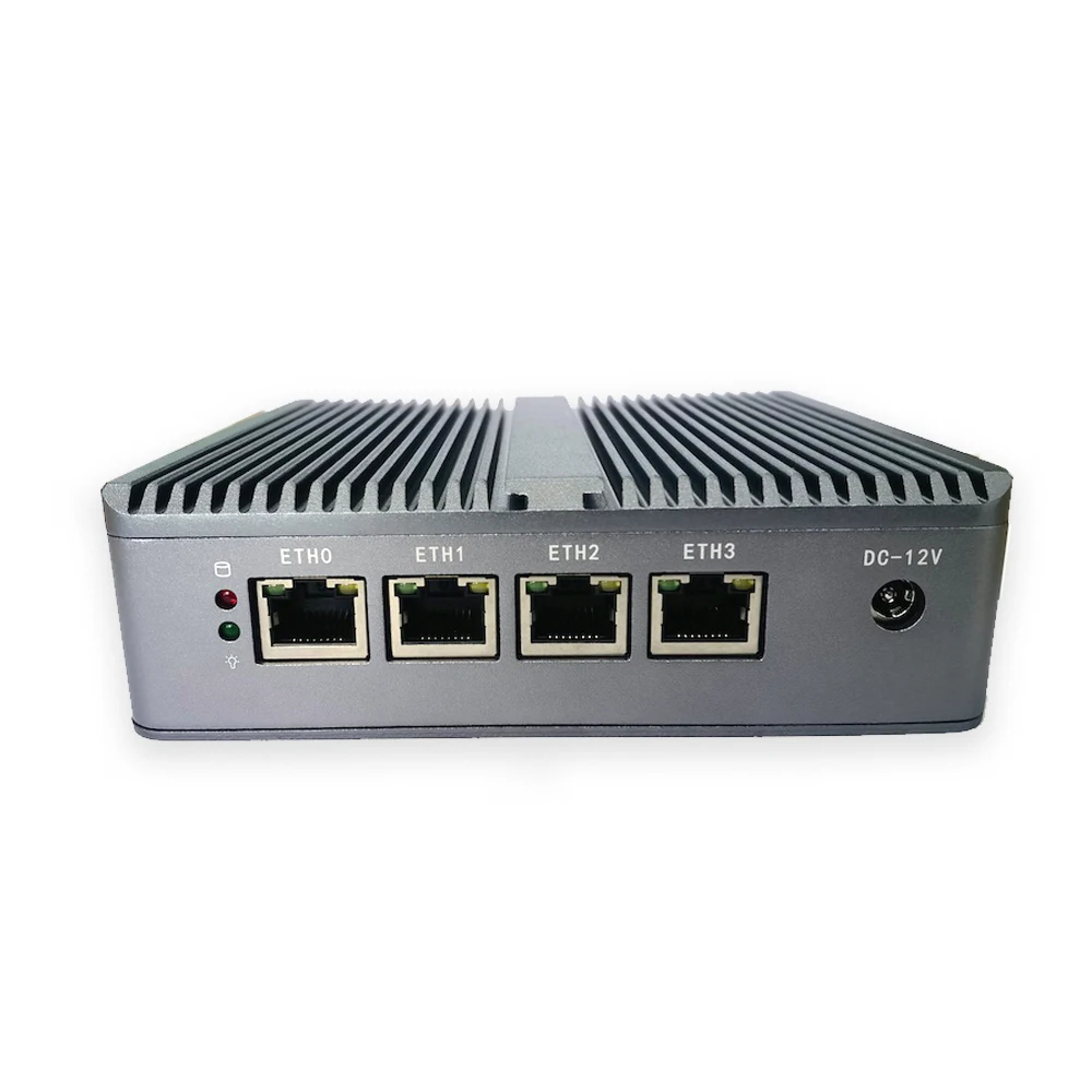 CPU E3827 Pfense Mini Router Server 4*1000M Lan Support HDD SSD Windows10 Linux HD VGA Dual Display Fanless Desktop Computer